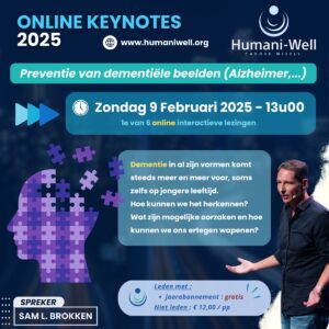 Voorjaar 2025 ONLINE Keynotes (1) – Preventie van dementiële beelden (Alzheimer,…)