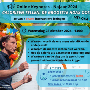 Voorjaar Keynotes 2024 (4) – Calorieën tellen, de grootste hoax ooit