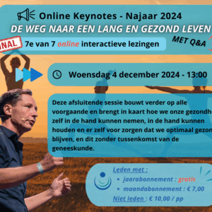 Voorjaar Keynotes 2024 (7) – De weg naar een lang en gezond leven