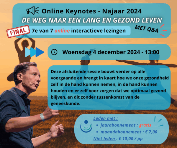 Voorjaar Keynotes 2024 (7) – De weg naar een lang en gezond leven